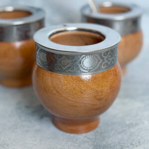 MATE IMPERIAL ALGARROBO LAQUEADO VIROLA ACERO